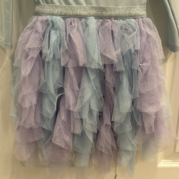 Girls 3T Frozen Elsa bodysuit with overlaying tutu - Picture 3 of 6